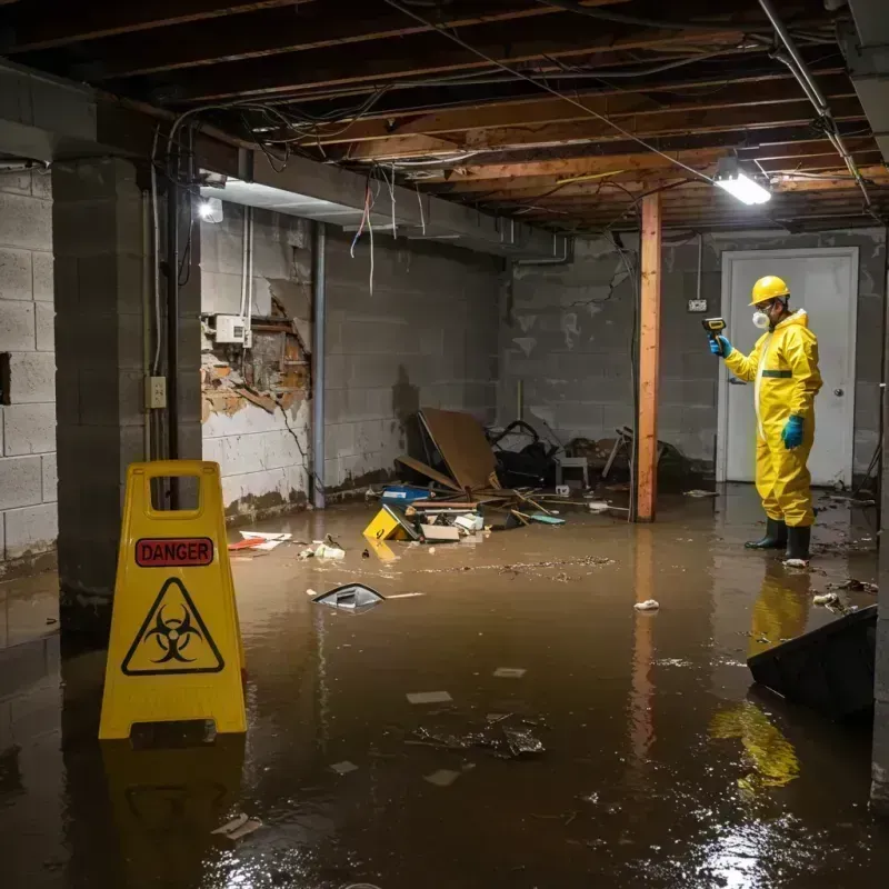 Flooded Basement Electrical Hazard in Richwood, WV Property